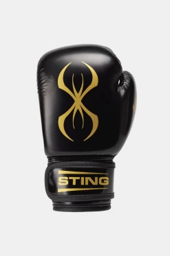 STING Black & Gold Arma Junior Boxing Gloves