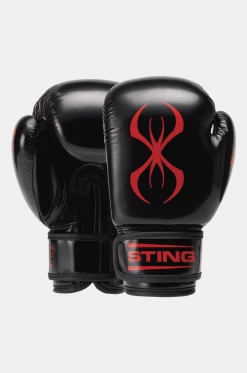 STING Black & Red Arma Junior Boxing Gloves