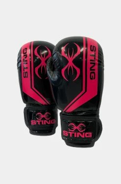 STING Black & Pink Armalite Boxing Gloves