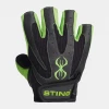 STING Weight Training Black & Green Atomic Training Gloves