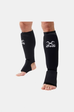Sting Sports Protective Gear Cotton Shin And Foot Guard