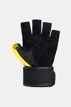 STING Black & Yellow C4 Carbine Training Gloves Weight Training