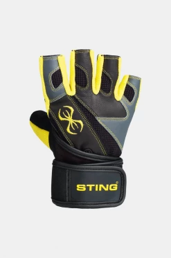 STING Black & Yellow C4 Carbine Training Gloves Weight Training