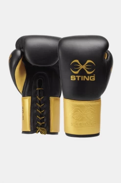 STING Black & Gold Evolution Pro Competition Gloves
