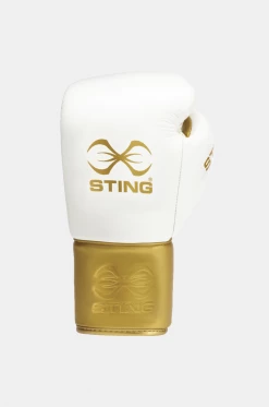 STING White & Gold Evolution Pro Competition Gloves