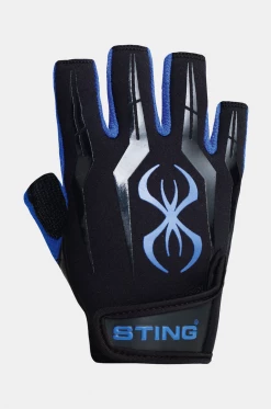 STING Weight Training Lightning Blue Fusion Training Gloves