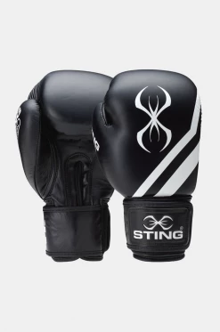 STING Black & White Orion Boxing Gloves