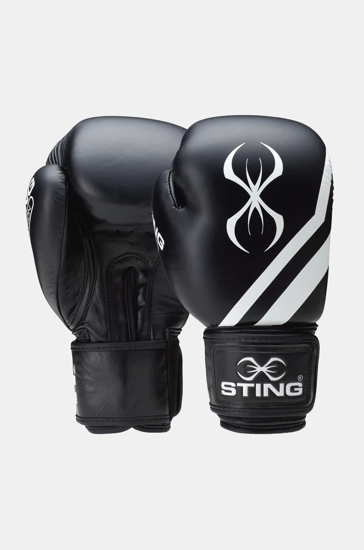 STING Black & White Orion Boxing Gloves 3 STING Black & White Orion Boxing Gloves