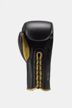 STING Black & Gold Viper X Boxing Sparring Gloves (Lace)
