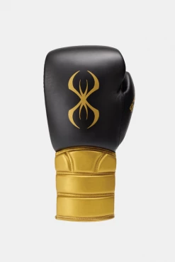 STING Black & Gold Viper X Boxing Sparring Gloves (Lace)