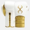 STING White & Gold Viper X Boxing Sparring Gloves (Lace) 2 STING White & Gold Viper X Boxing Sparring Gloves (Lace)