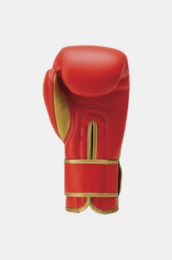 STING Red & Gold Viper X Boxing Sparring Gloves (Velcro)
