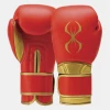 STING Red & Gold Viper X Boxing Sparring Gloves (Velcro)